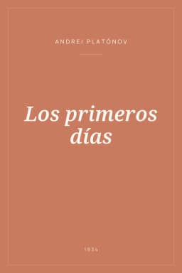 Portada de Los primeros días