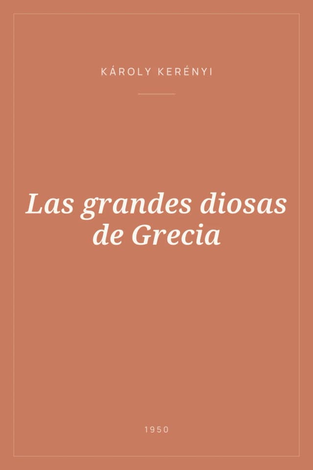 Portada de Las grandes diosas de Grecia