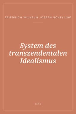 Portada de System des transzendentalen Idealismus