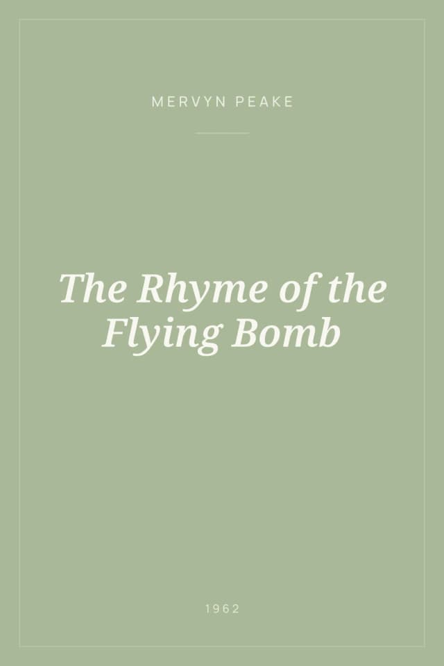 Portada de The Rhyme of the Flying Bomb