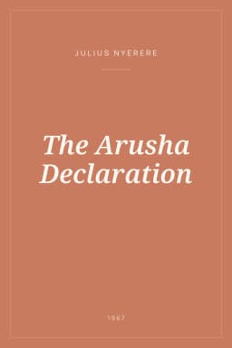 Portada de The Arusha Declaration