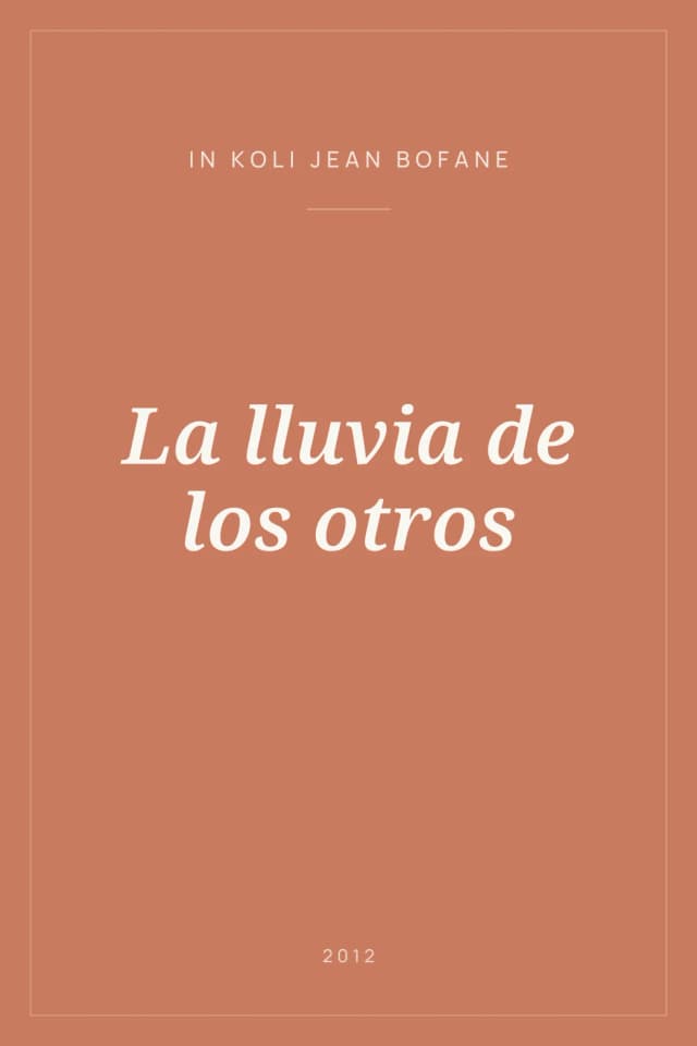 Portada de La lluvia de los otros