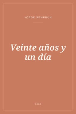 Portada de Veinte años y un día