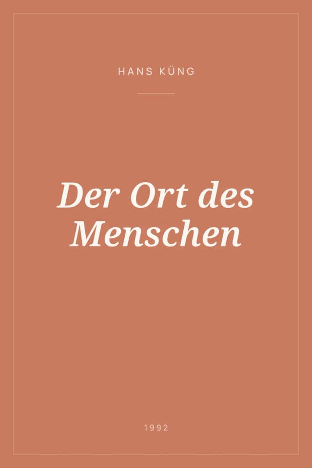 Portada de Der Ort des Menschen