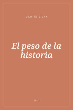 Portada de El peso de la historia