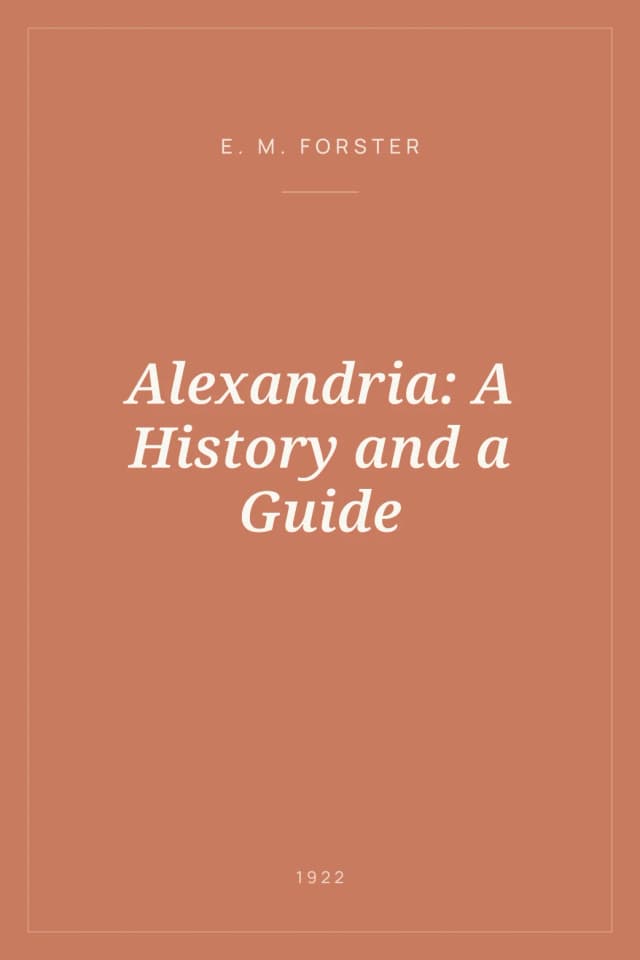 Portada de Alexandria: A History and a Guide
