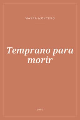Portada de Temprano para morir