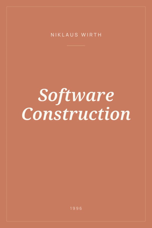 Portada de Software Construction