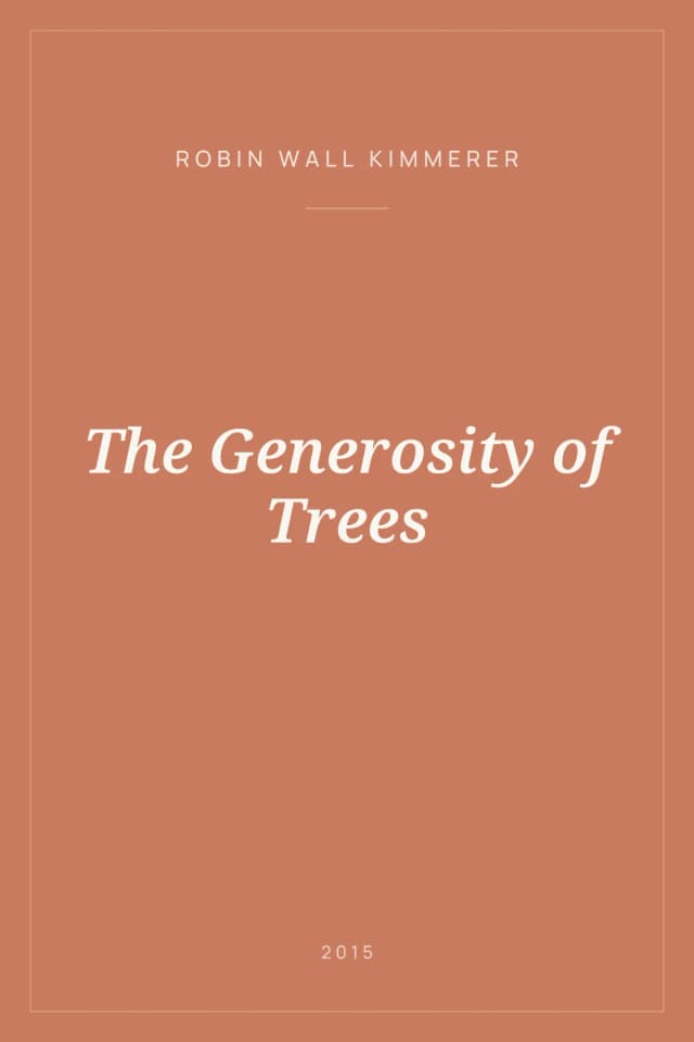 Portada de The Generosity of Trees