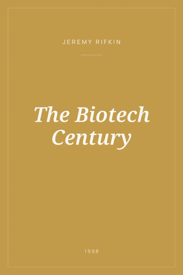 Portada de The Biotech Century