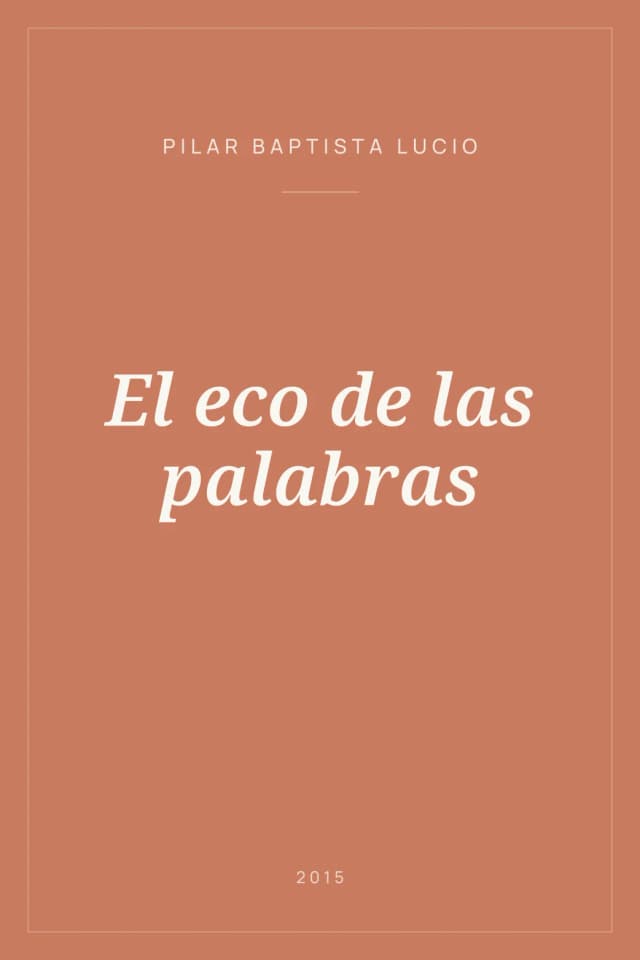 Portada de El eco de las palabras