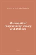 Portada de Mathematical Programming: Theory and Methods