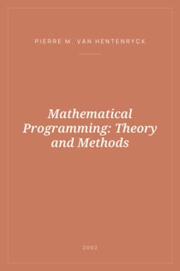 Portada de Mathematical Programming: Theory and Methods