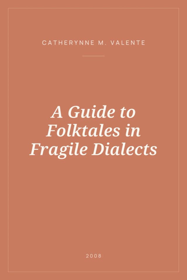 Portada de A Guide to Folktales in Fragile Dialects