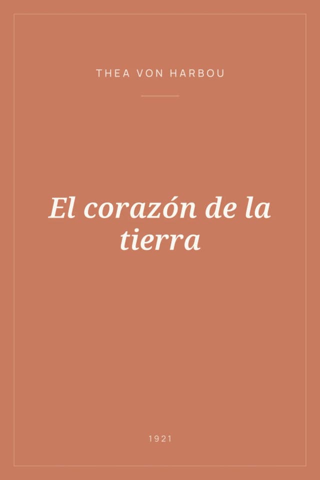Portada de El corazón de la tierra