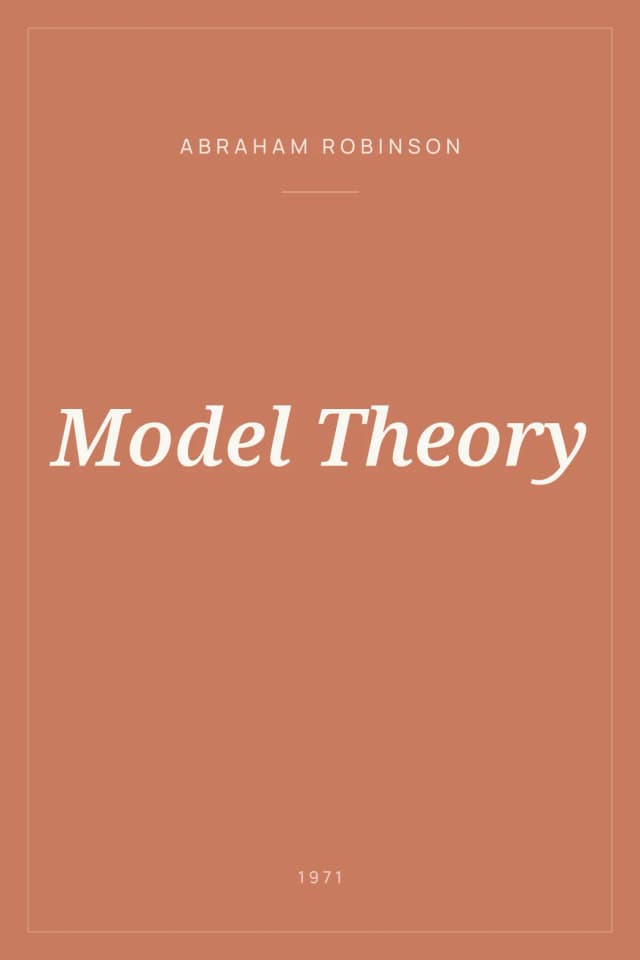 Portada de Model Theory