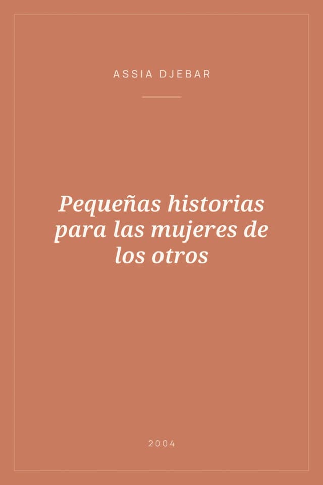 Portada de Pequeñas historias para las mujeres de los otros