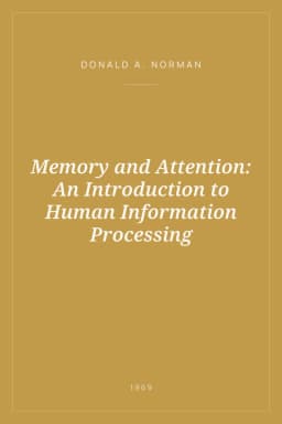 Portada de Memory and Attention: An Introduction to Human Information Processing
