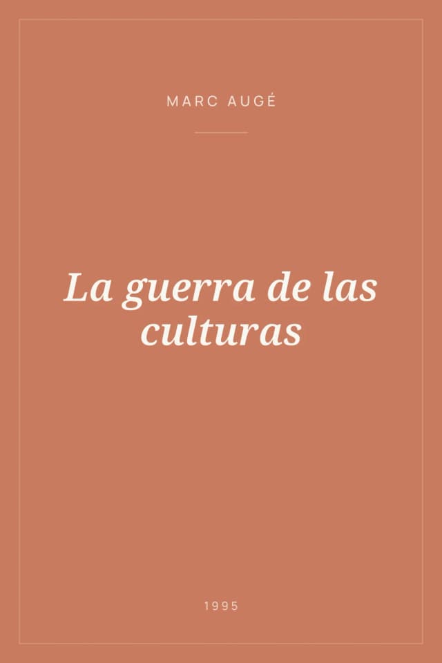 Portada de La guerra de las culturas
