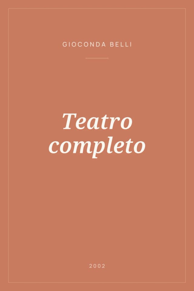 Portada de Teatro completo