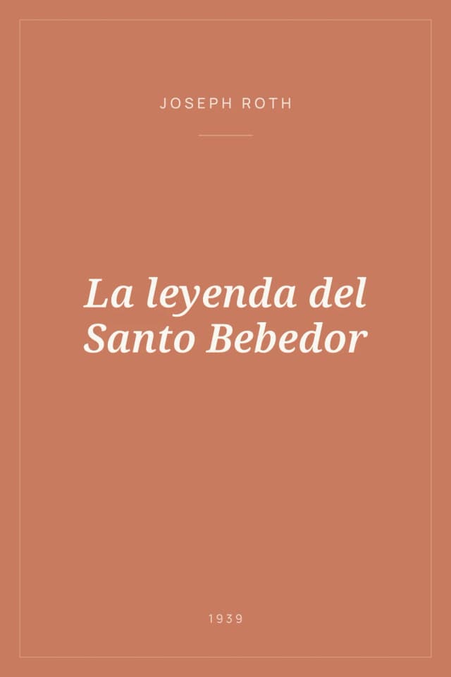 Portada de La leyenda del Santo Bebedor