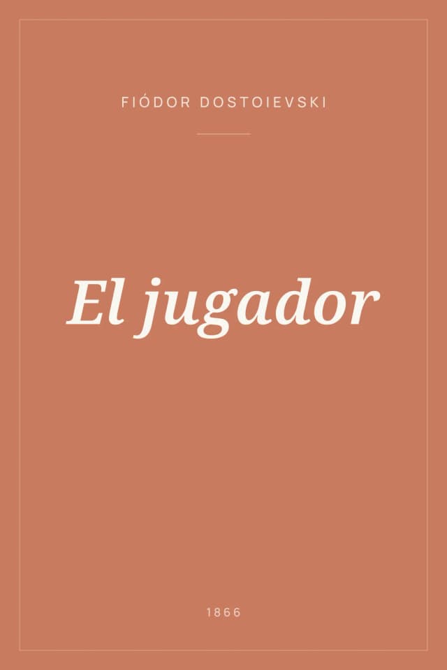 Portada de El jugador