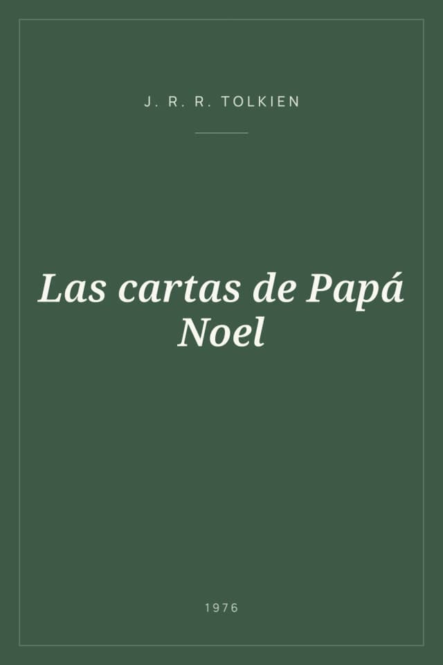 Portada de Las cartas de Papá Noel