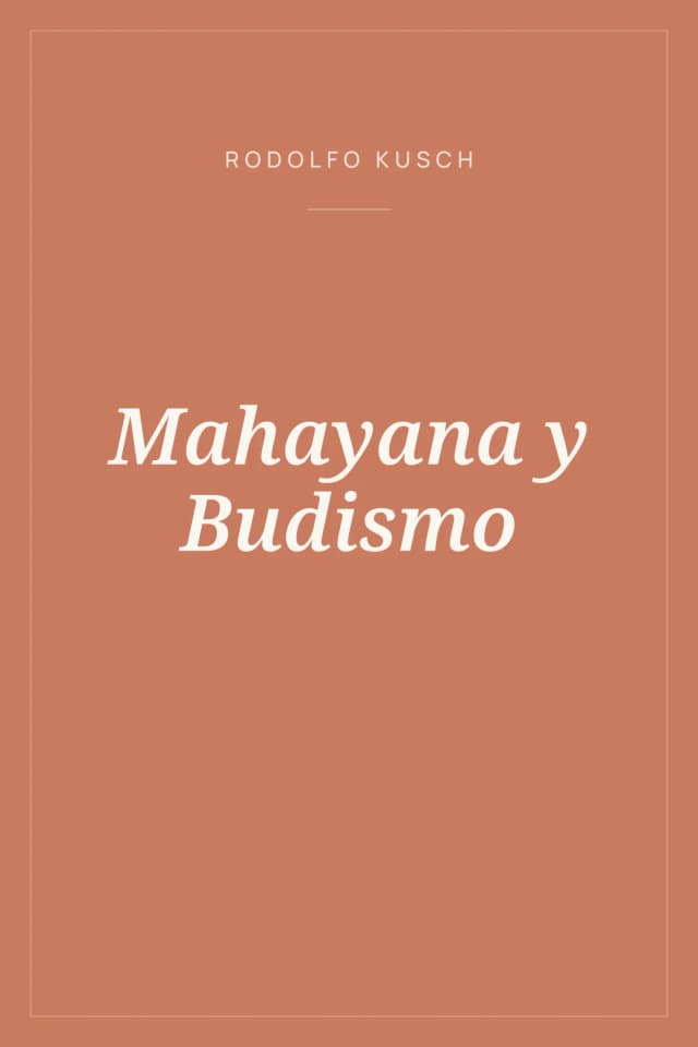 Portada de Mahayana y Budismo