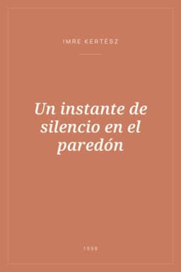 Portada de Un instante de silencio en el paredón