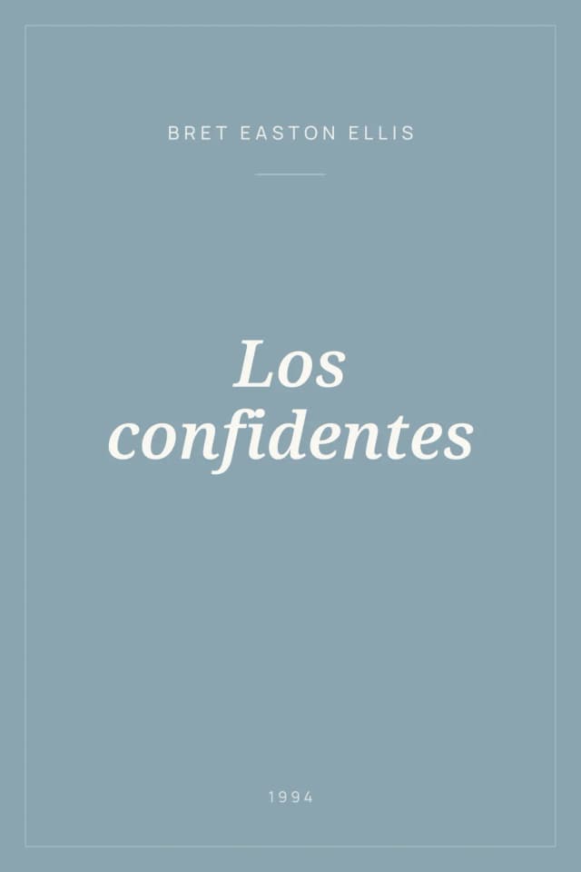Portada de Los confidentes