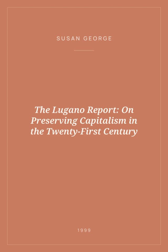 Portada de The Lugano Report: On Preserving Capitalism in the Twenty-First Century