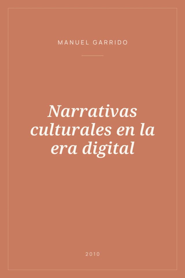 Portada de Narrativas culturales en la era digital