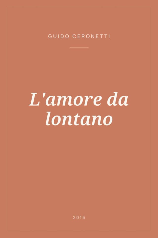 Portada de L'amore da lontano