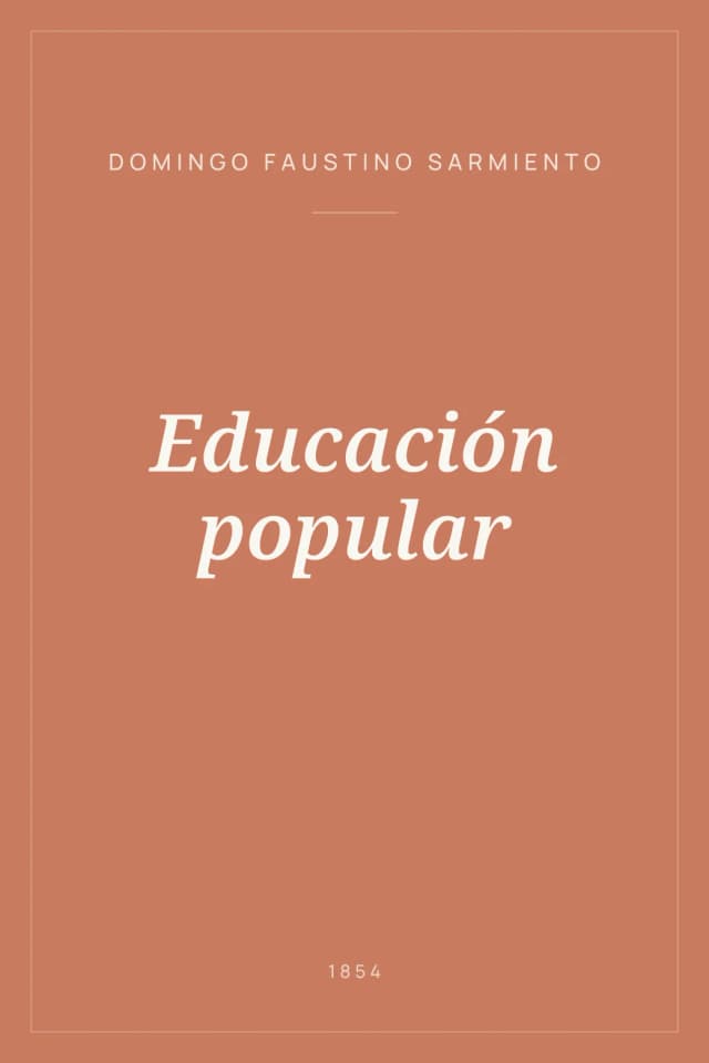 Portada de Educación popular