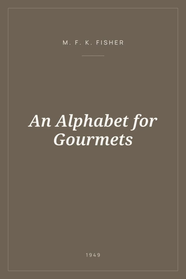 Portada de An Alphabet for Gourmets