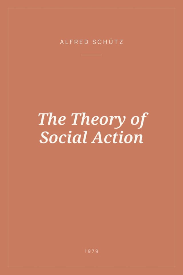 Portada de The Theory of Social Action