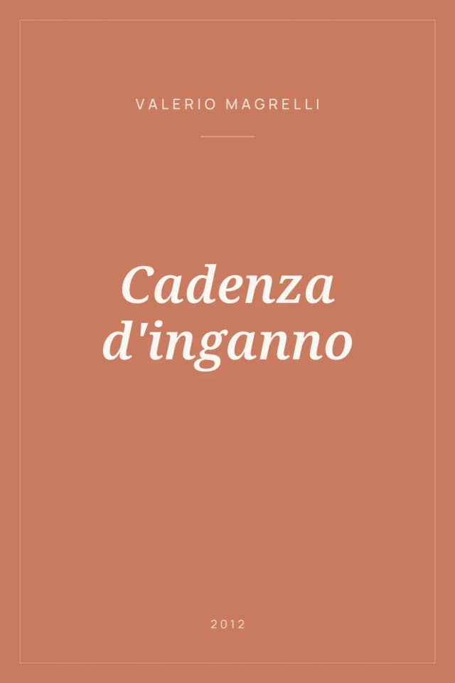 Portada de Cadenza d'inganno