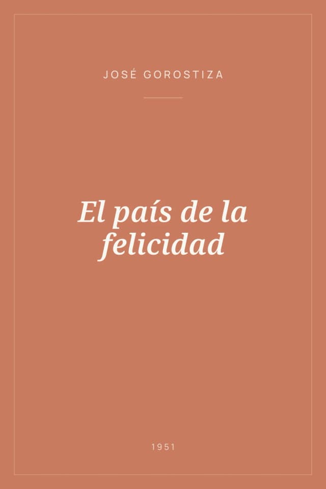 Portada de El país de la felicidad
