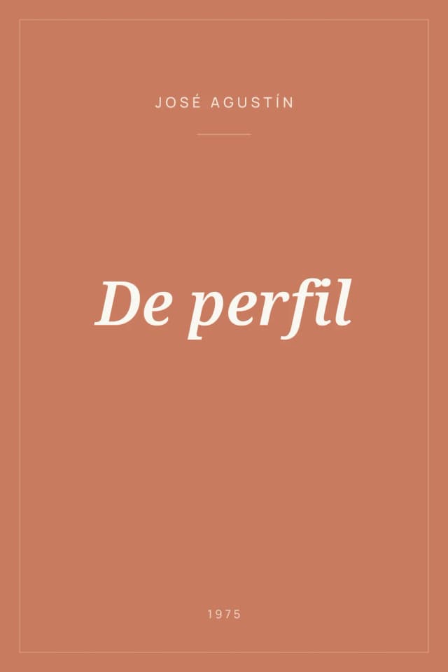 Portada de De perfil