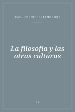 Portada de La filosofía y las otras culturas