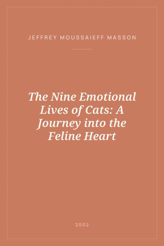 Portada de The Nine Emotional Lives of Cats: A Journey into the Feline Heart