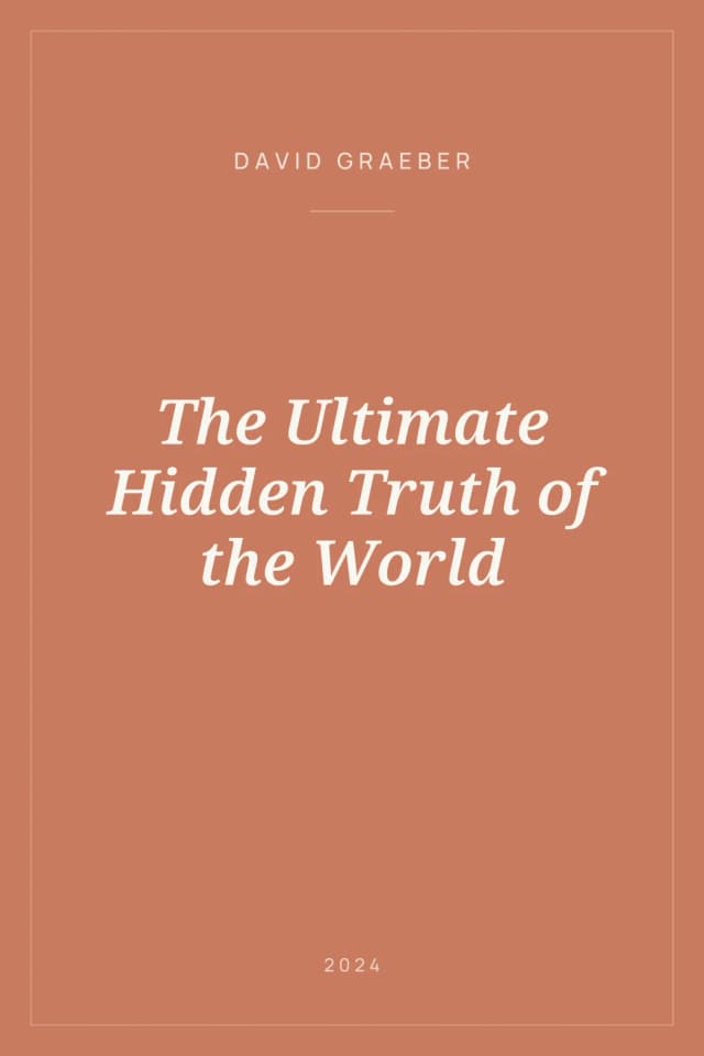 Portada de The Ultimate Hidden Truth of the World