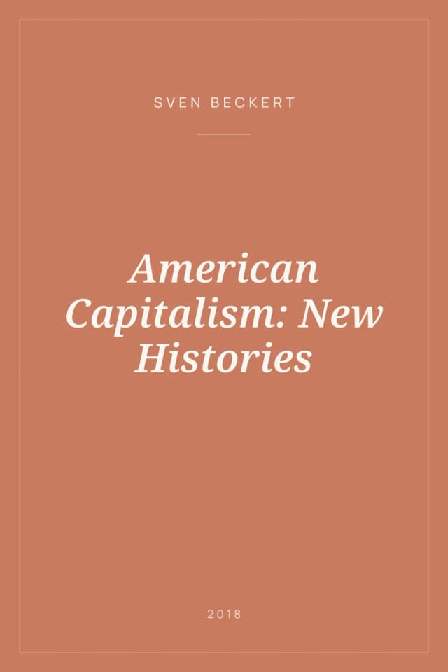 Portada de American Capitalism: New Histories