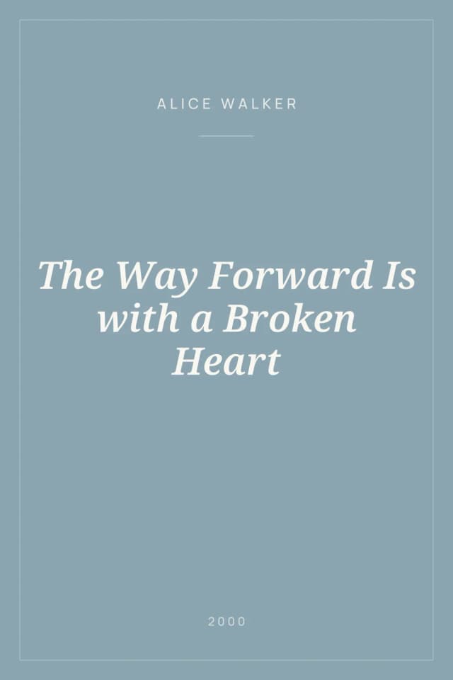 Portada de The Way Forward Is with a Broken Heart
