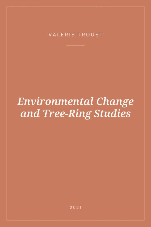 Portada de Environmental Change and Tree-Ring Studies