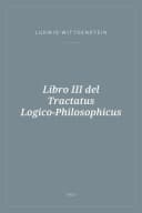 Portada de Libro III del Tractatus Logico-Philosophicus