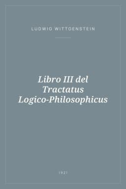 Portada de Libro III del Tractatus Logico-Philosophicus