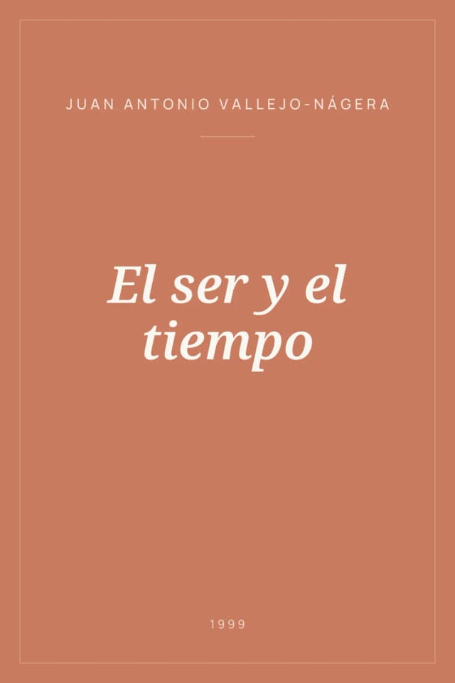 Portada de El ser y el tiempo