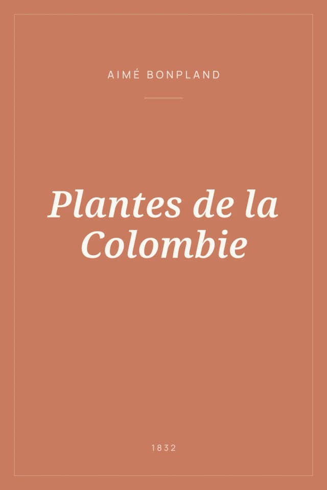 Portada de Plantes de la Colombie