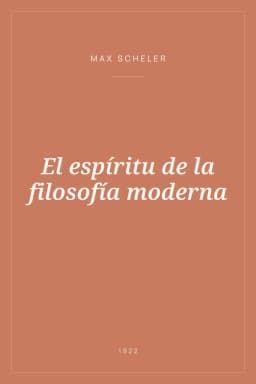Portada de El espíritu de la filosofía moderna